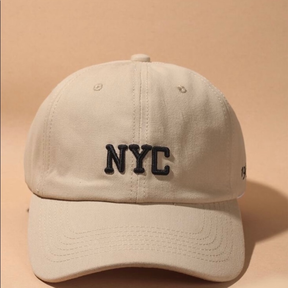 COPY - Tan NYC hat baseball cap free with purchase